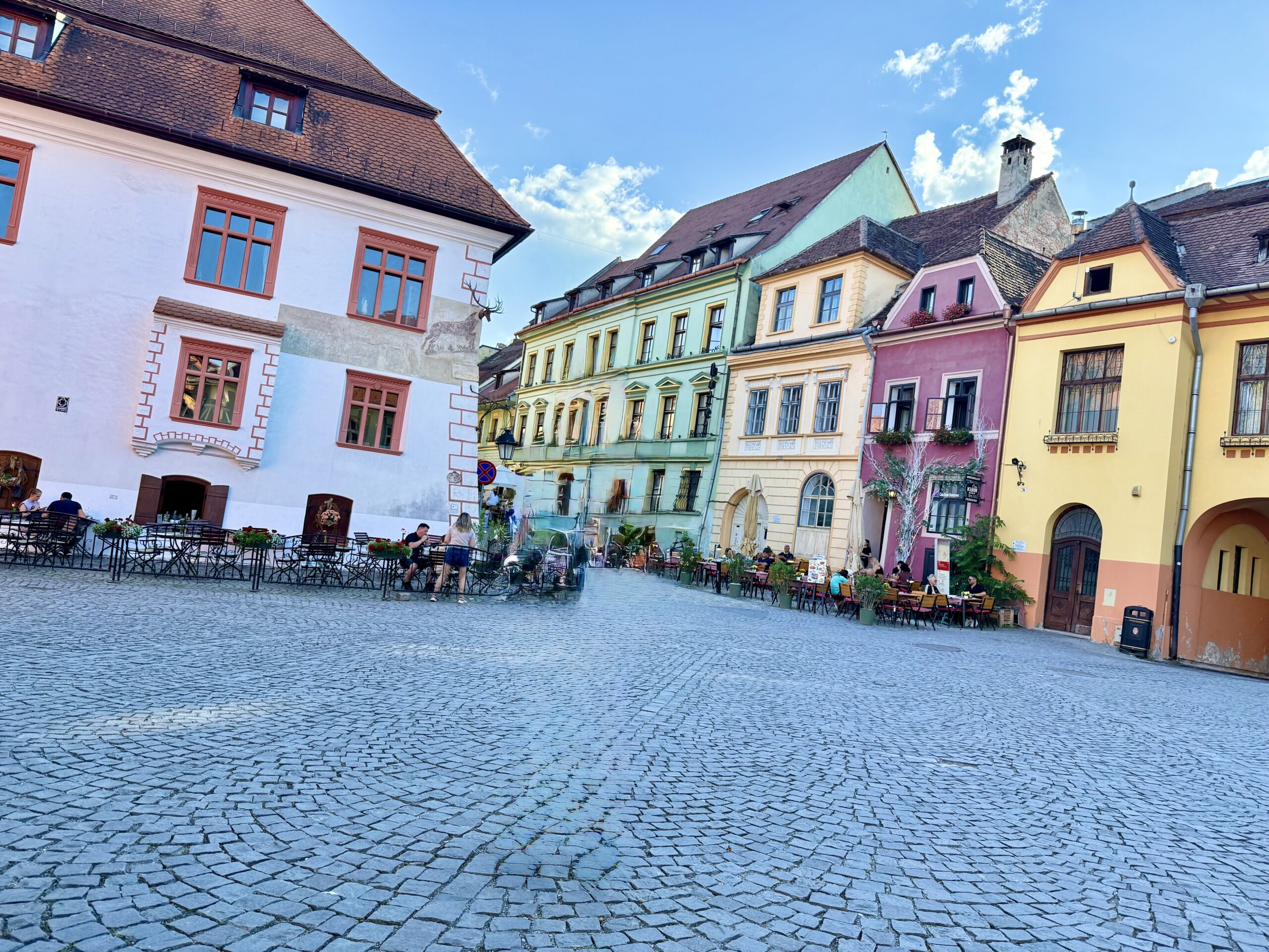 główny plac w Sighisoara Piata Cetati